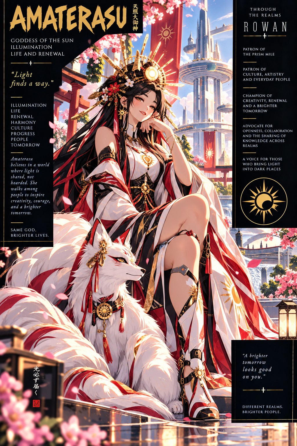 Approved Rowan artwork of Amaterasu