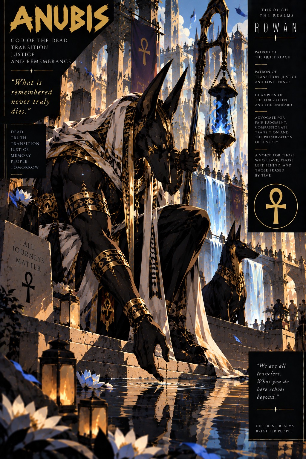 Approved Rowan artwork of Anubis