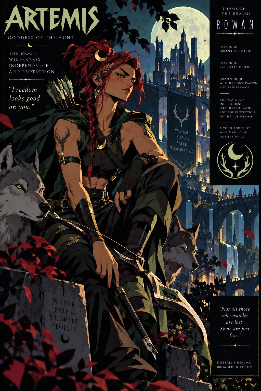 Approved Rowan artwork of Artemis