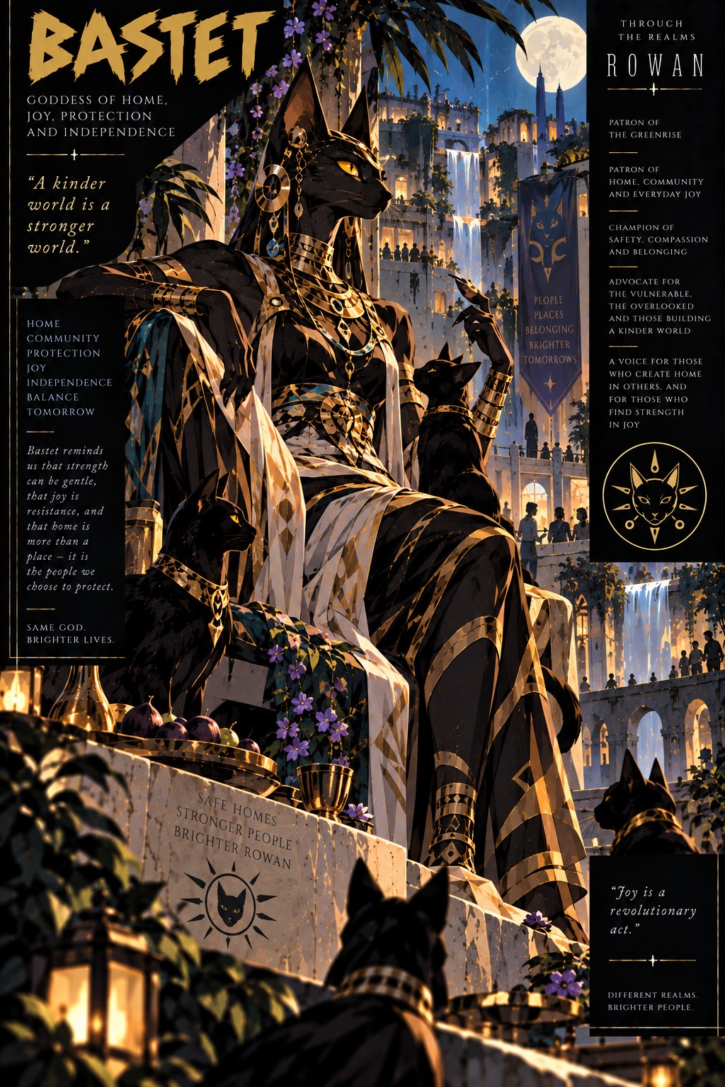 Approved Rowan artwork of Bastet