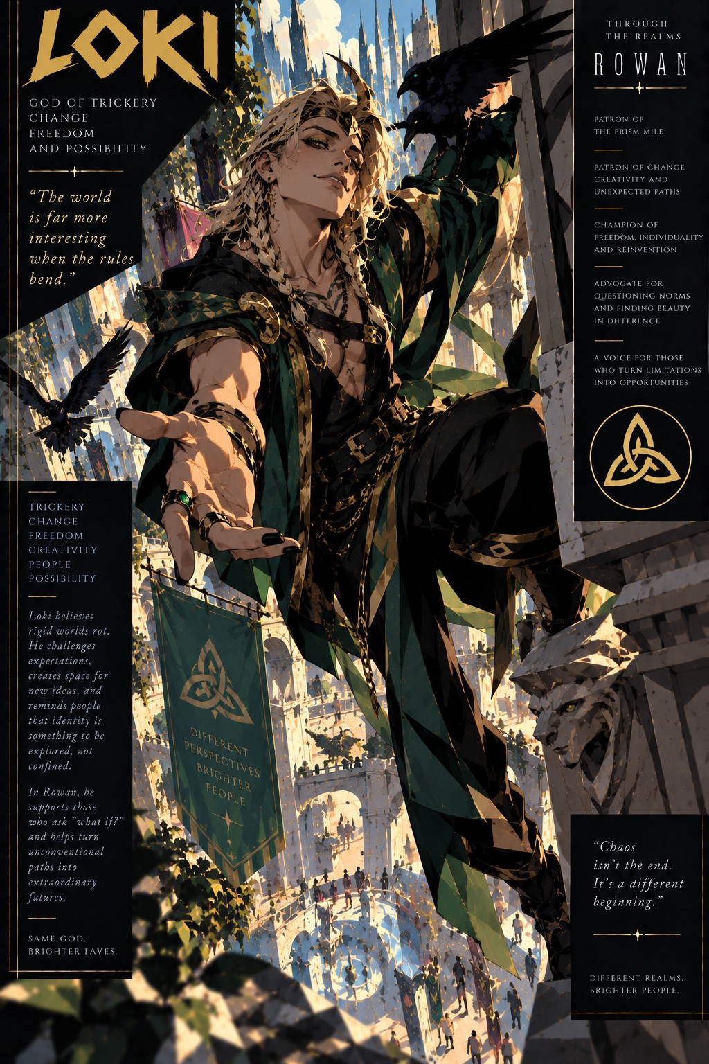 Approved Rowan artwork of Loki