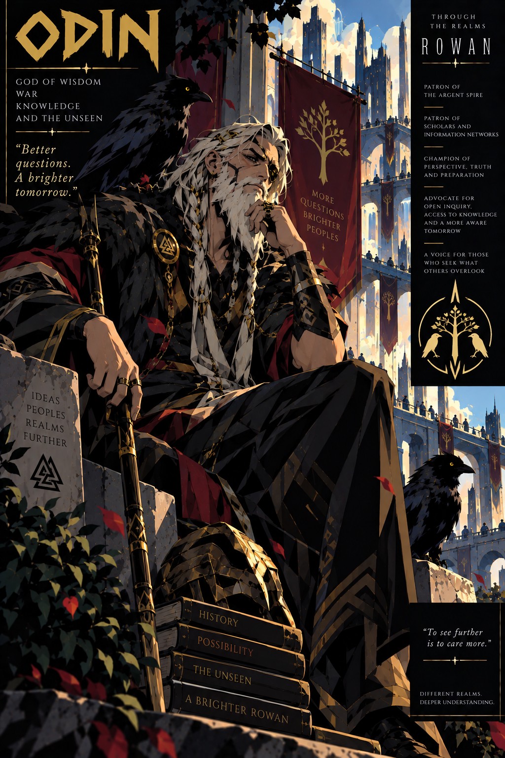Approved Rowan artwork of Odin
