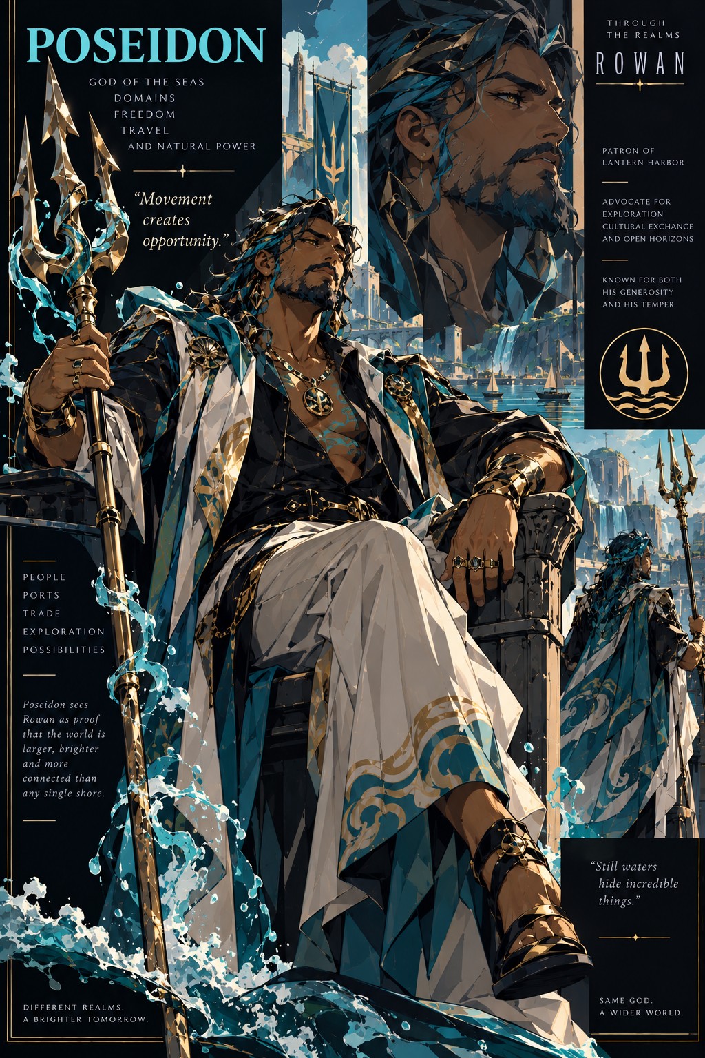Approved Rowan artwork of Poseidon