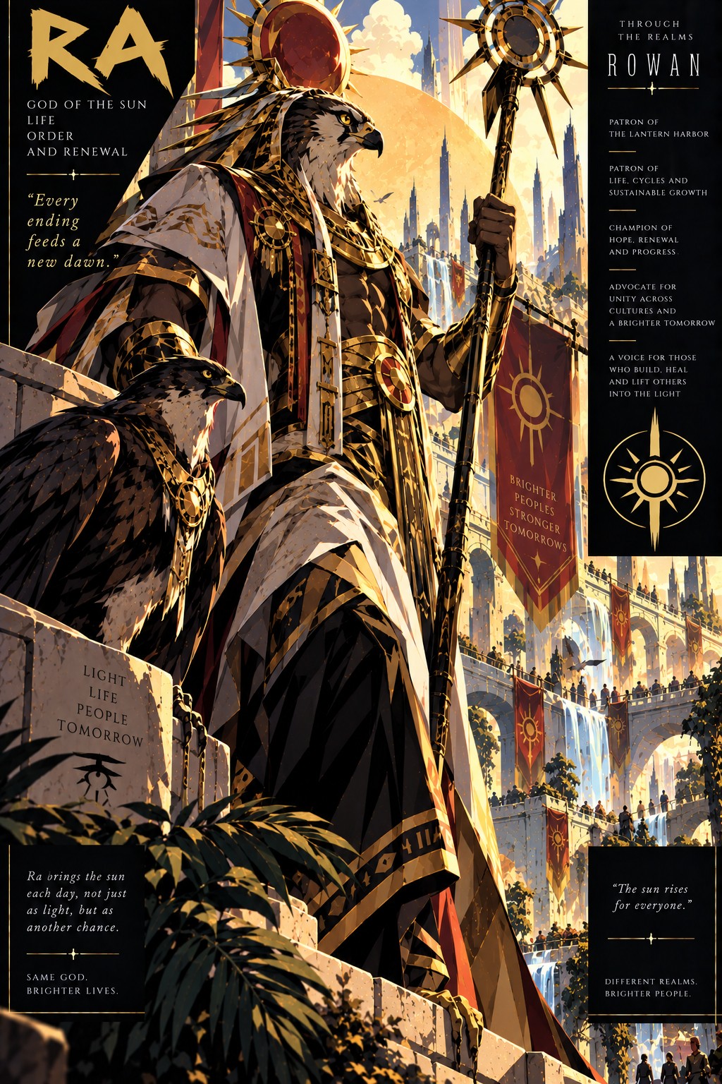 Approved Rowan artwork of Ra