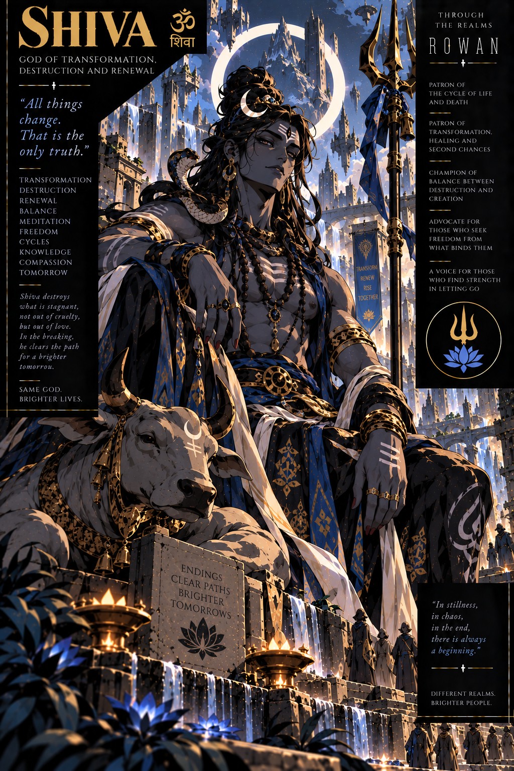 Approved Rowan artwork of Shiva