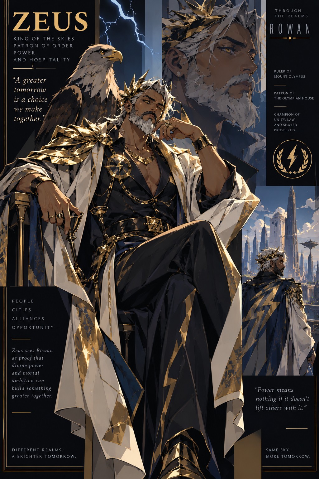 Approved Rowan artwork of Zeus